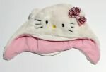 czapka futrzana na polarku Hello Kitty obwód 50-52 cm